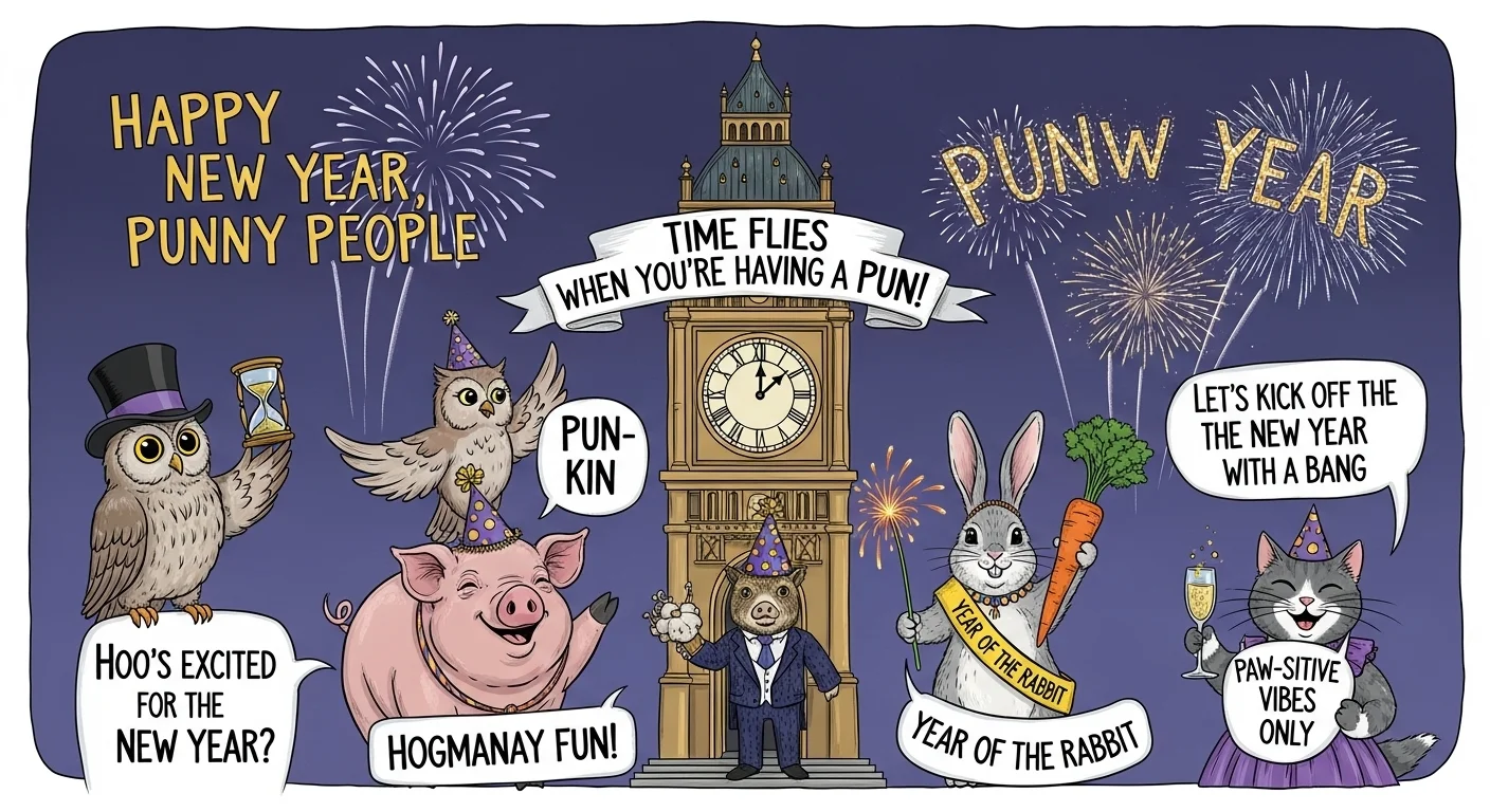 new year puns