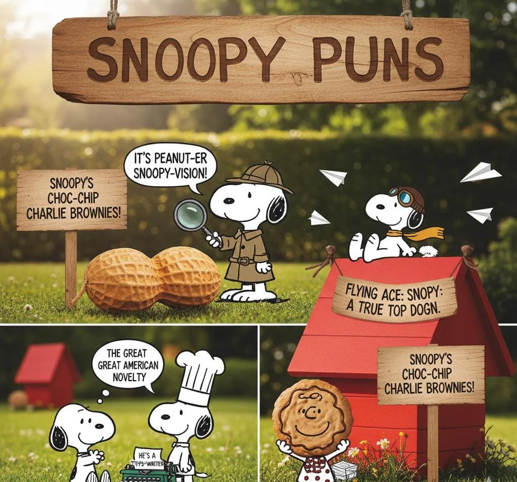 snoopy puns