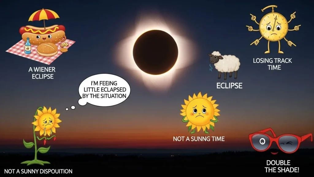 solar eclipse puns