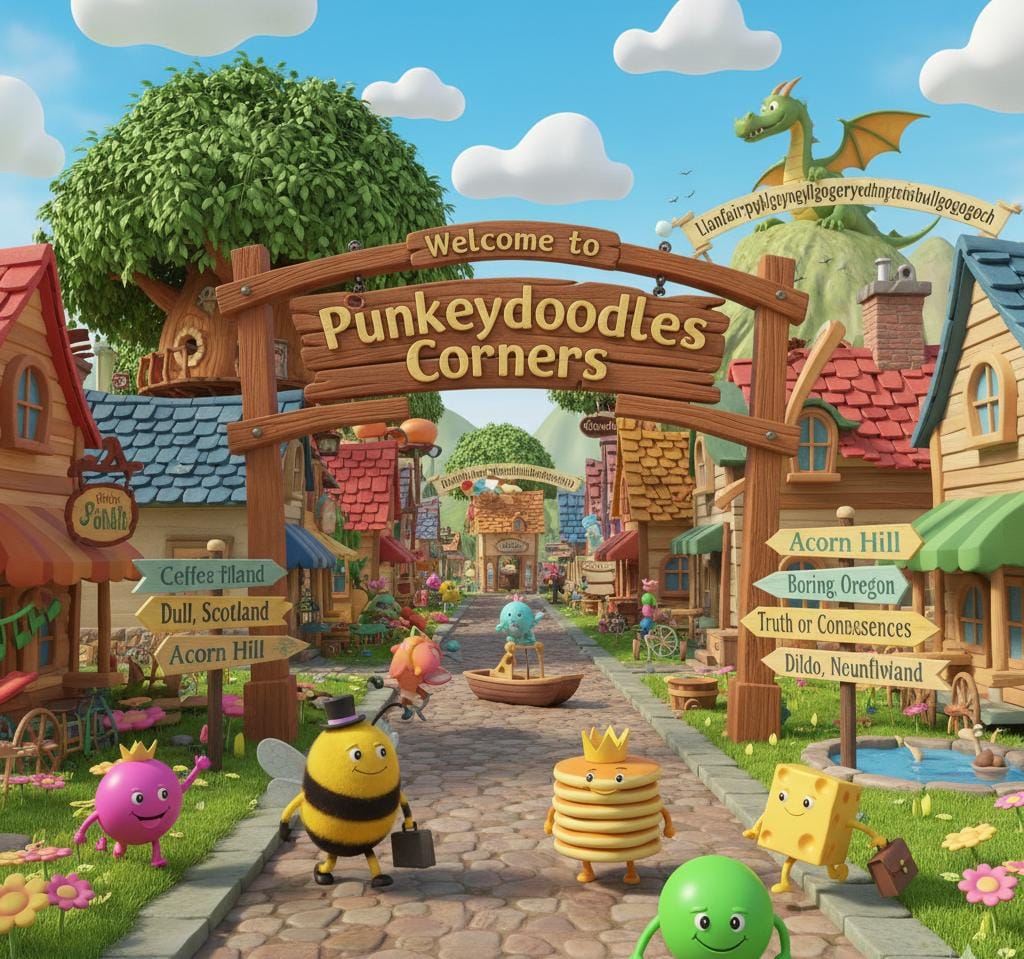 town names puns