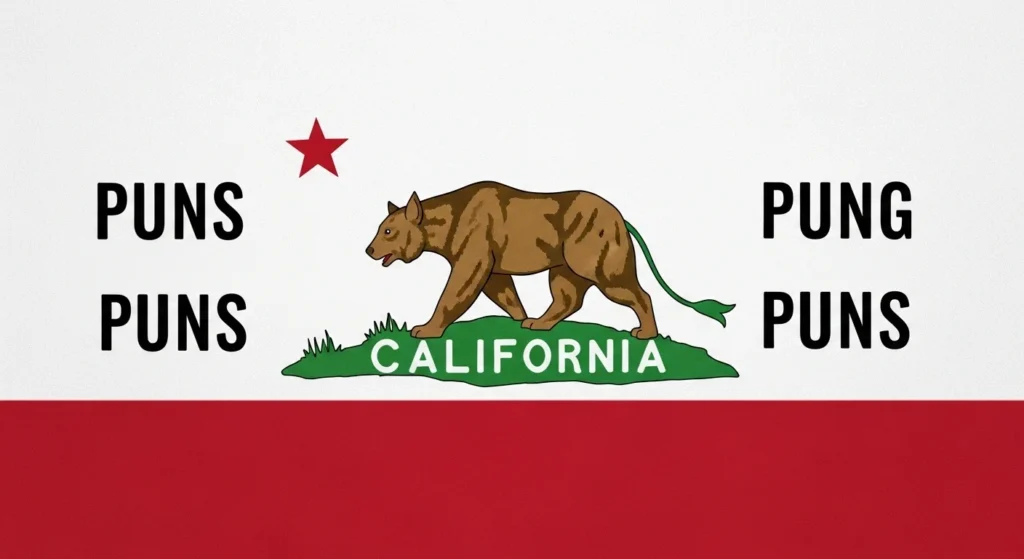 california puns
