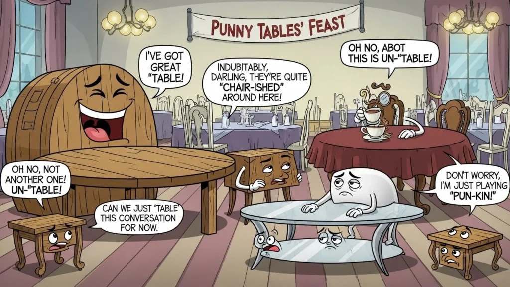 table puns