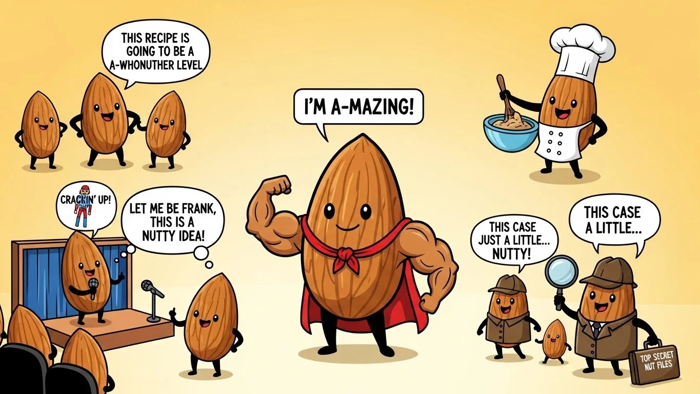 Almond Puns Captions