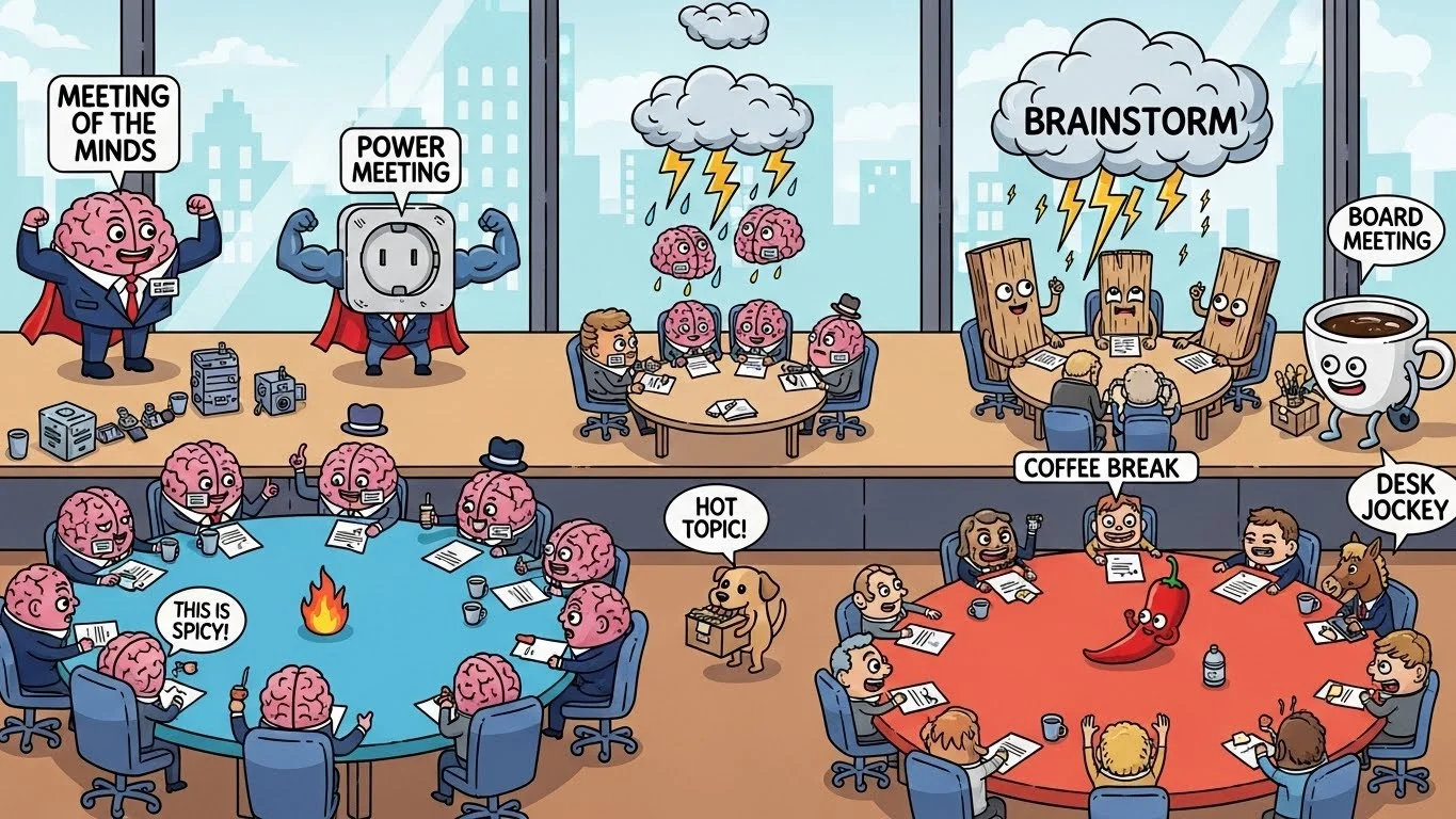 Conference Table Puns