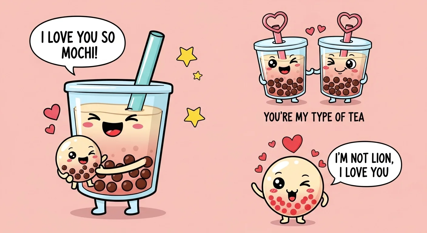 Cute Boba Love Puns