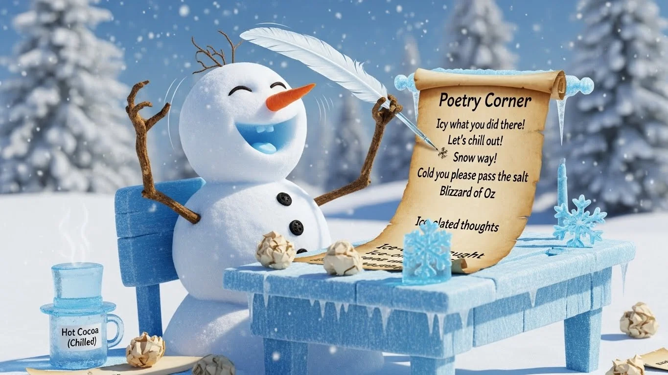 Ice-Cold Snow Wordplay