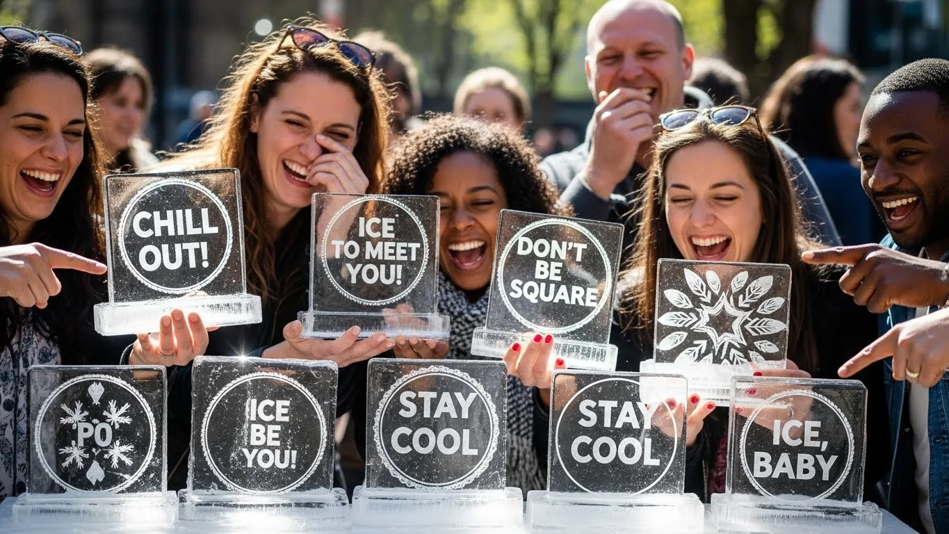 Ice-Cold Wordplay Captions