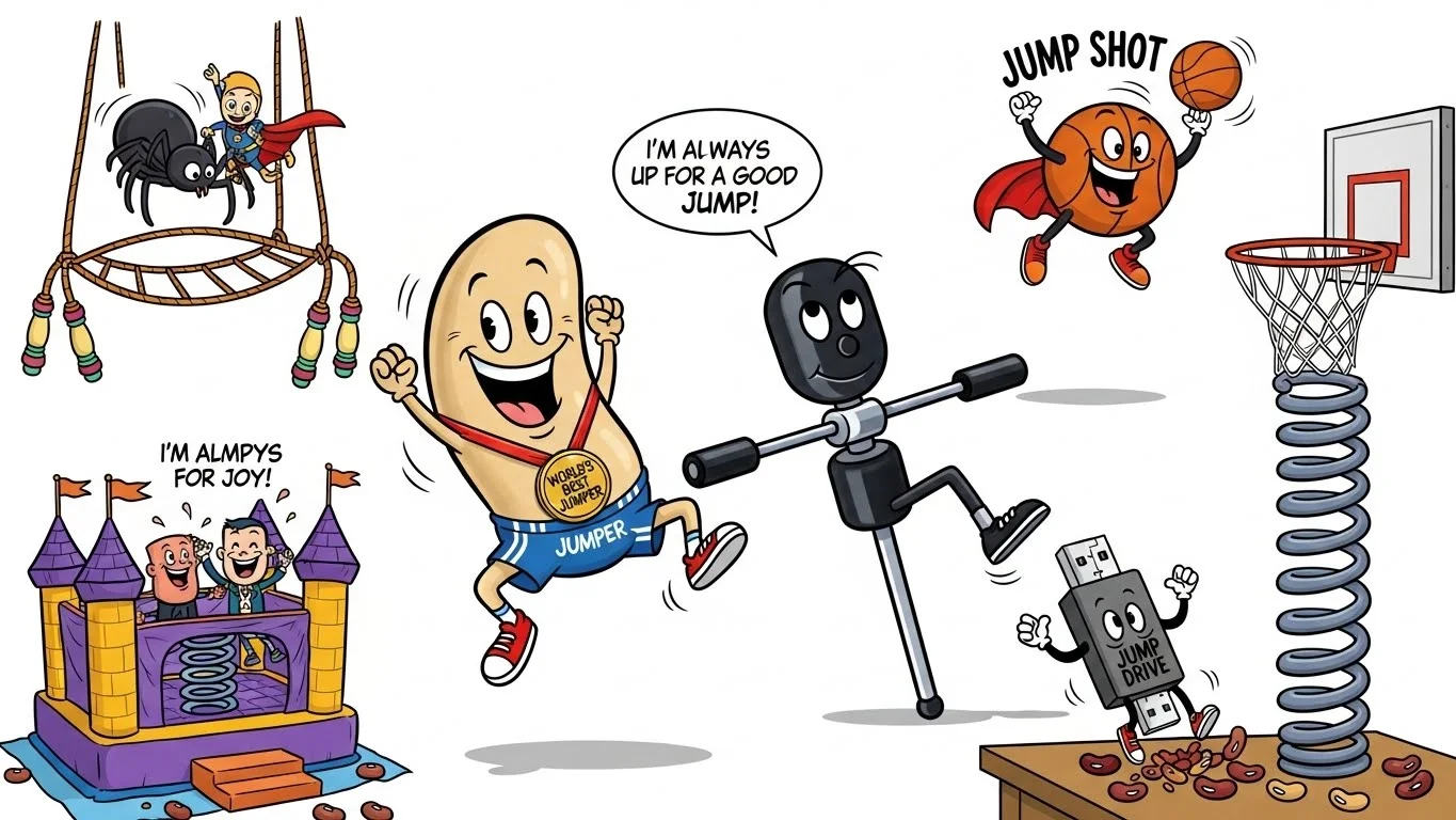 Jumping puns One Liner