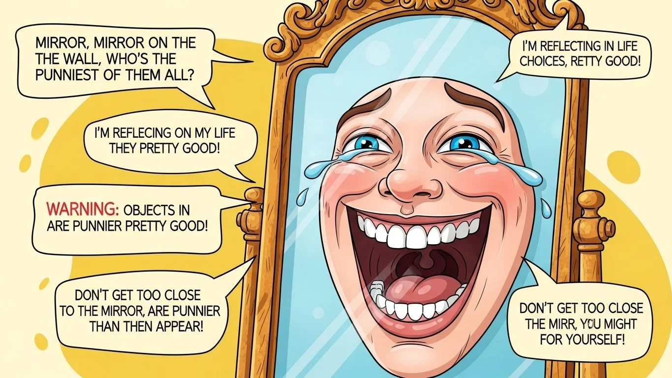 Mirror Puns Captions