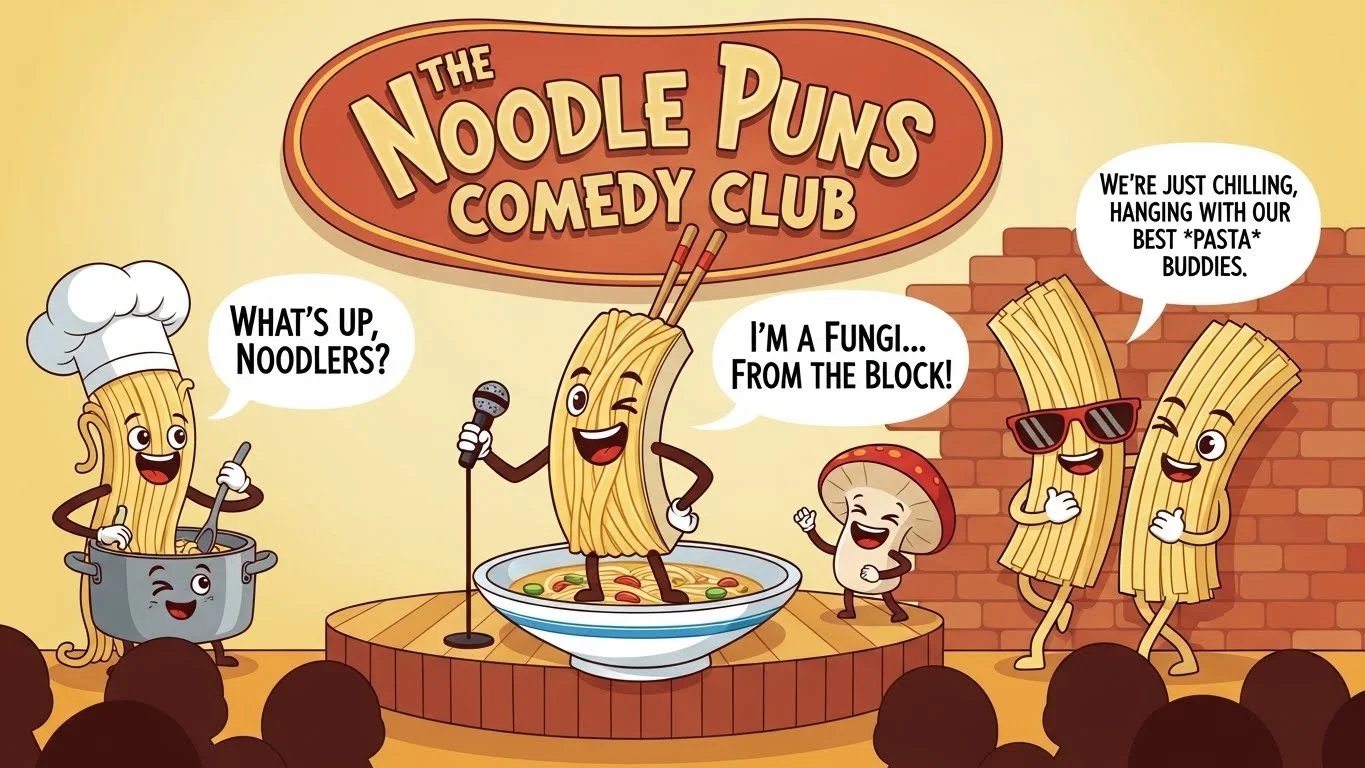 Noodle Puns Captions