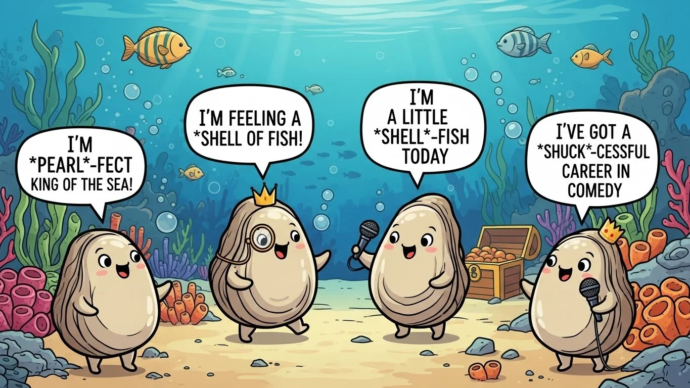 Oyster Puns Captions