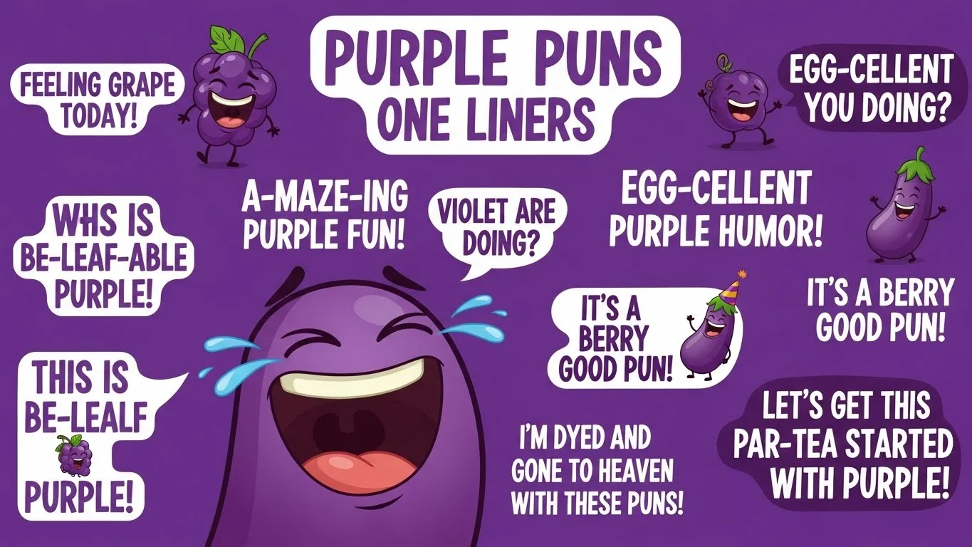 Purple Puns One Liners