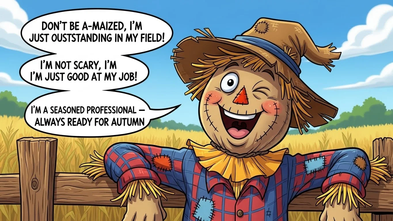 Scarecrow Puns Captions
