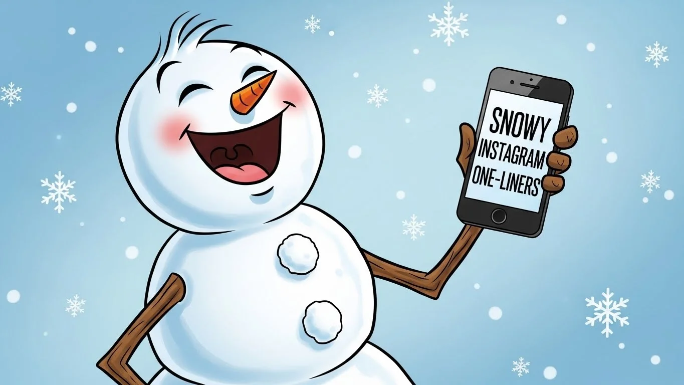 Snowy Instagram One-Liners