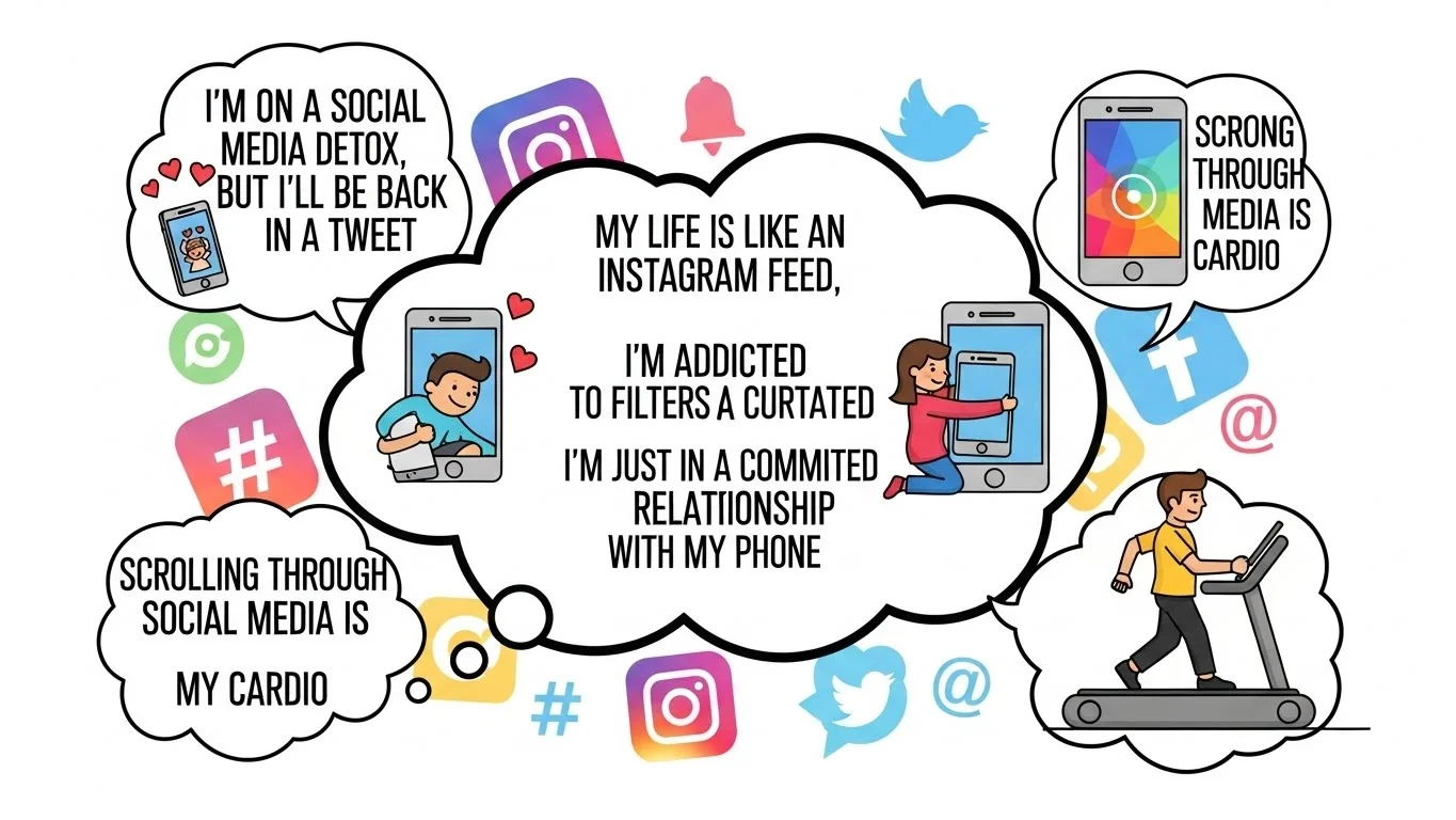 Social Media Puns One-Liners