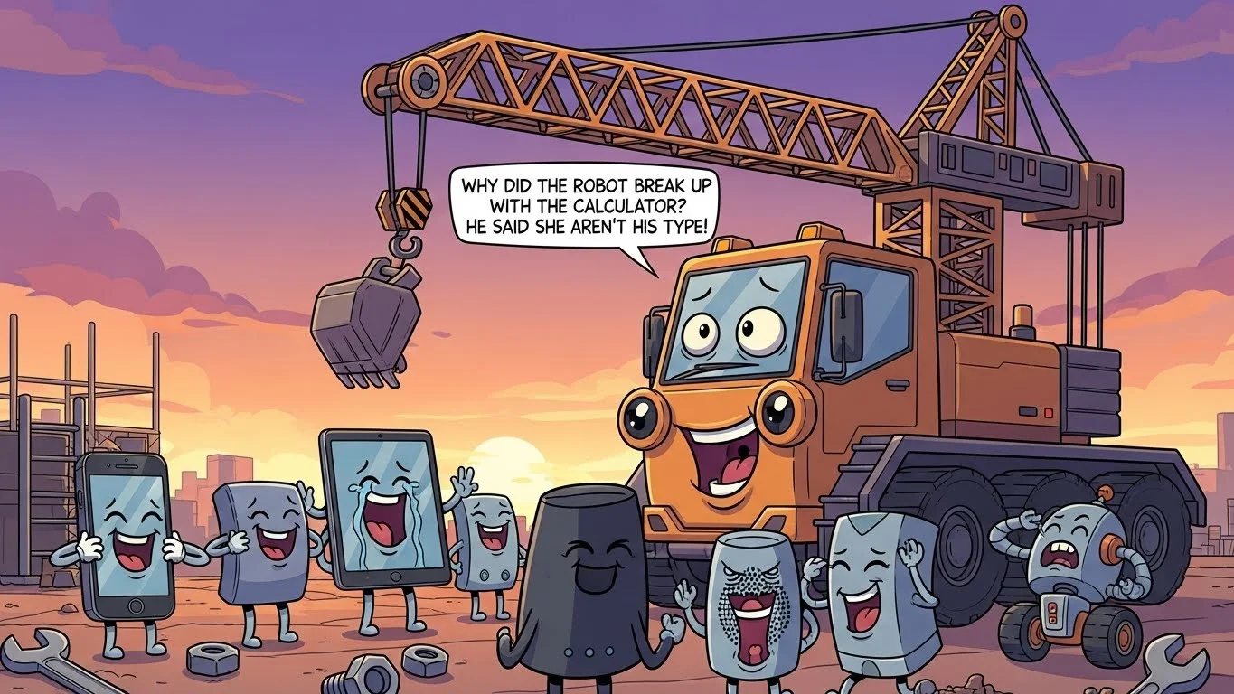 Tech & Robot Crane Jokes