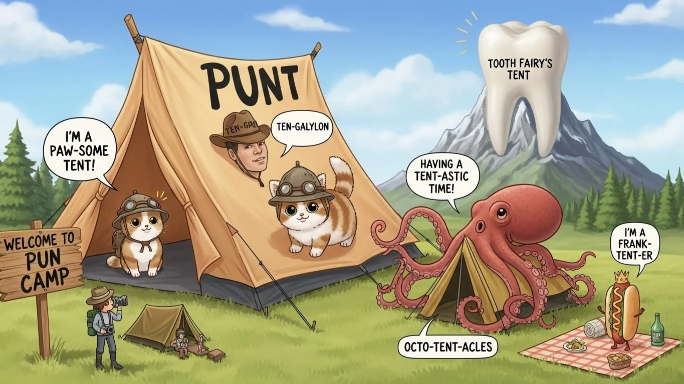 Tent Puns One-Liners