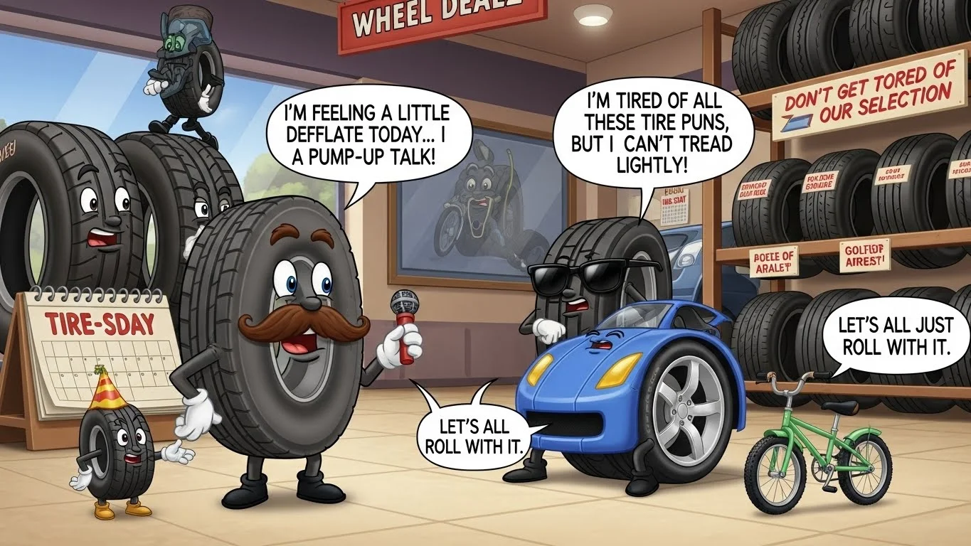 Tire Puns One-Liners