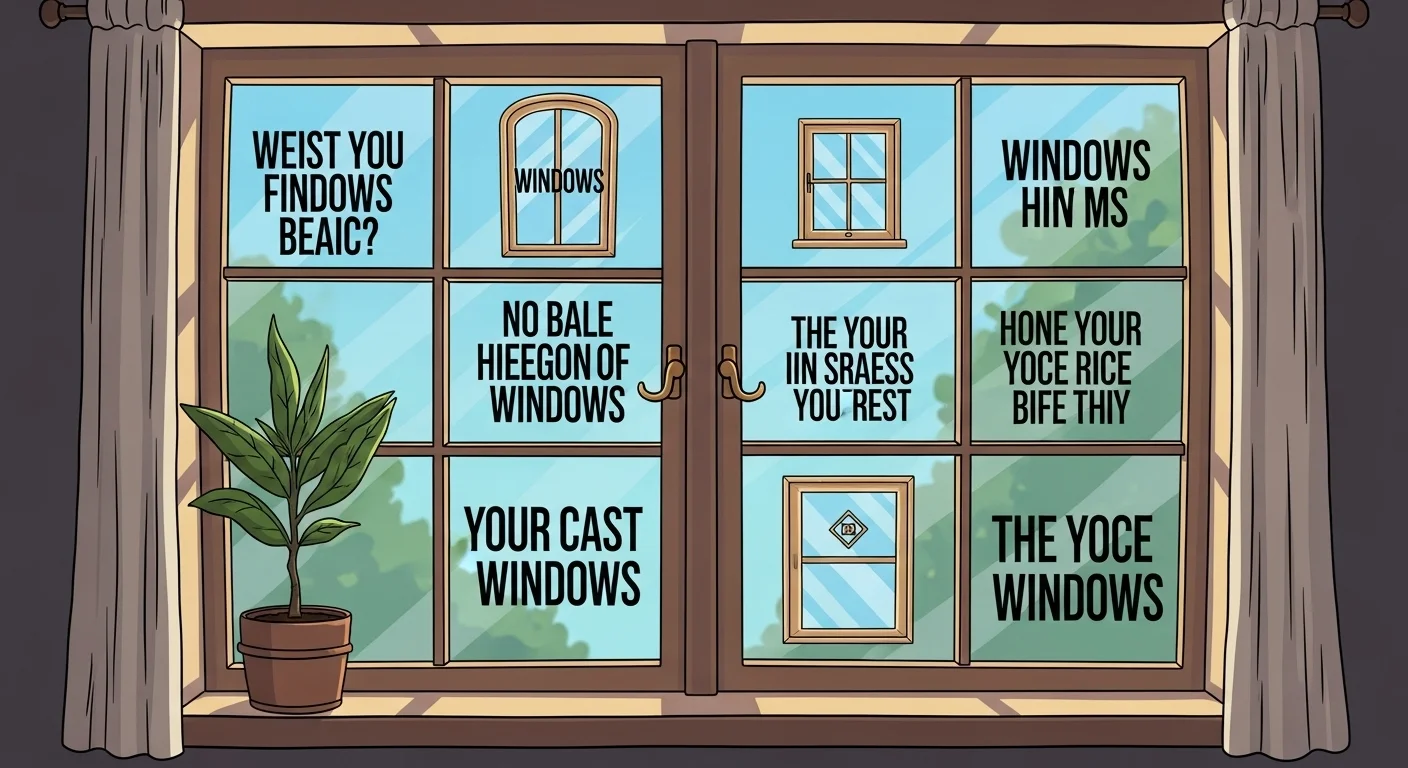 Window Puns One Liners