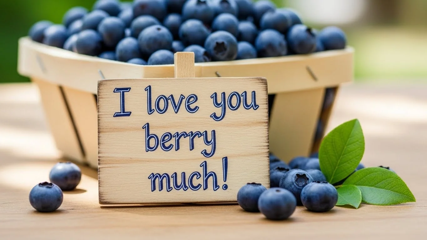 blueberry puns captions