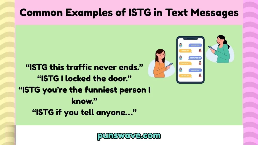 Common Examples of ISTG in Text Messages
