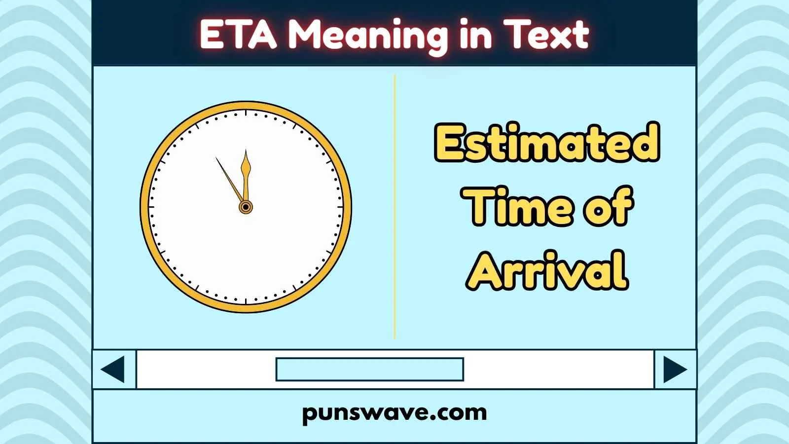 ETA Meaning in Text