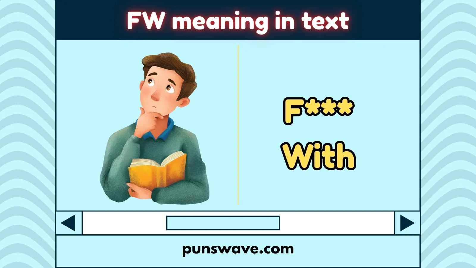 FW meaning in text