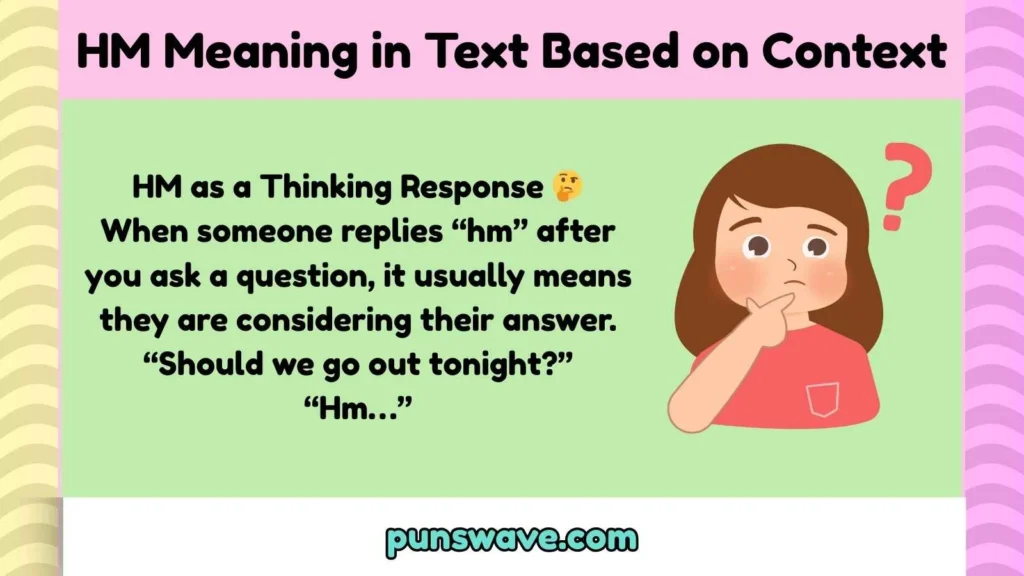 HM Meaning in Text Based on Context