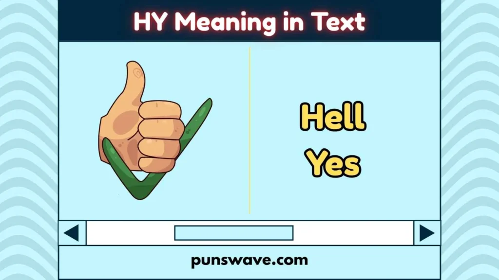 HY Meaning in Text