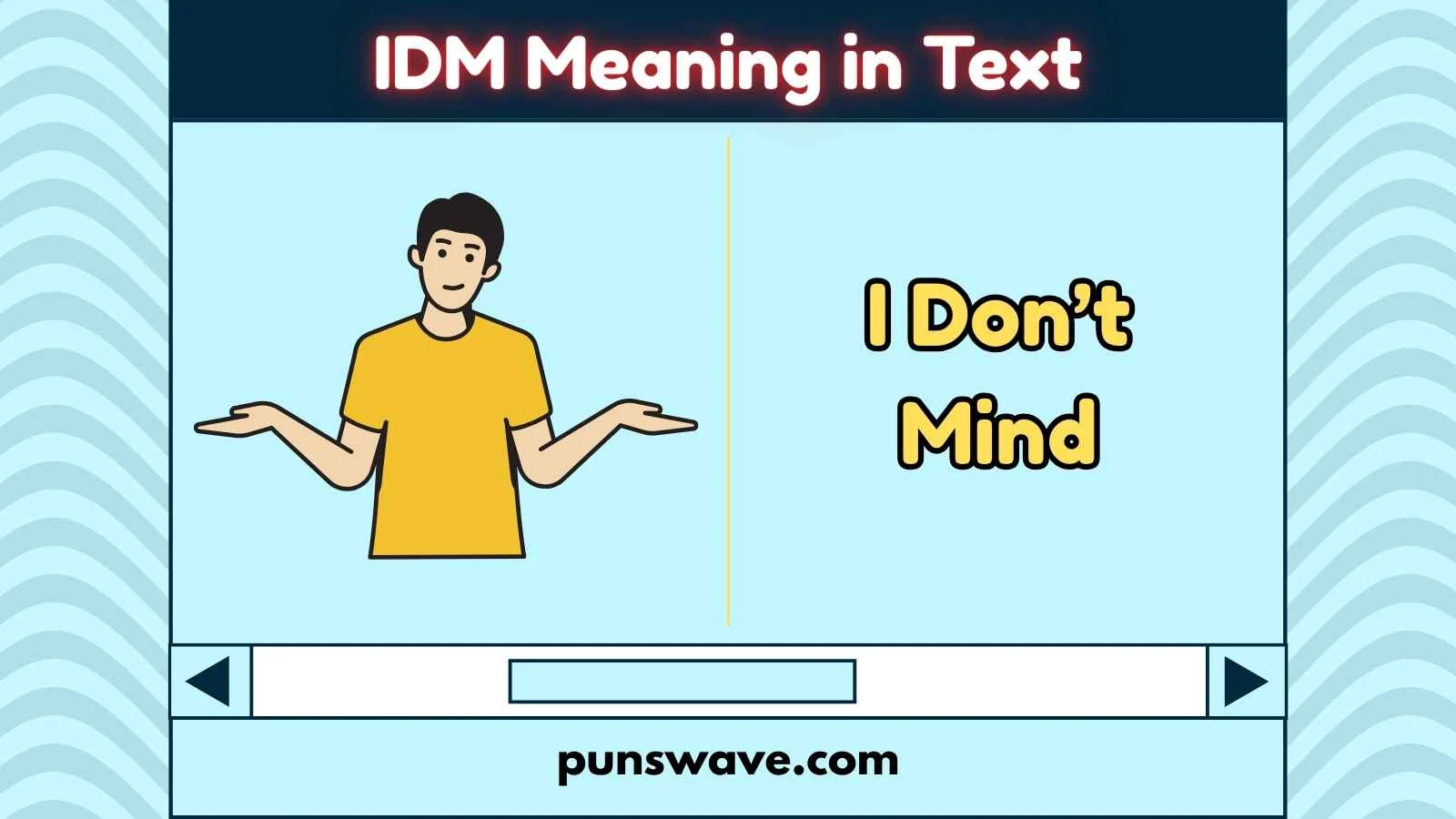 IDM Meaning in Text