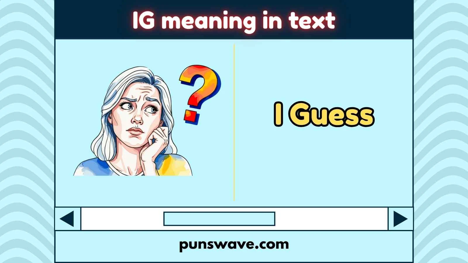 IG meaning in text
