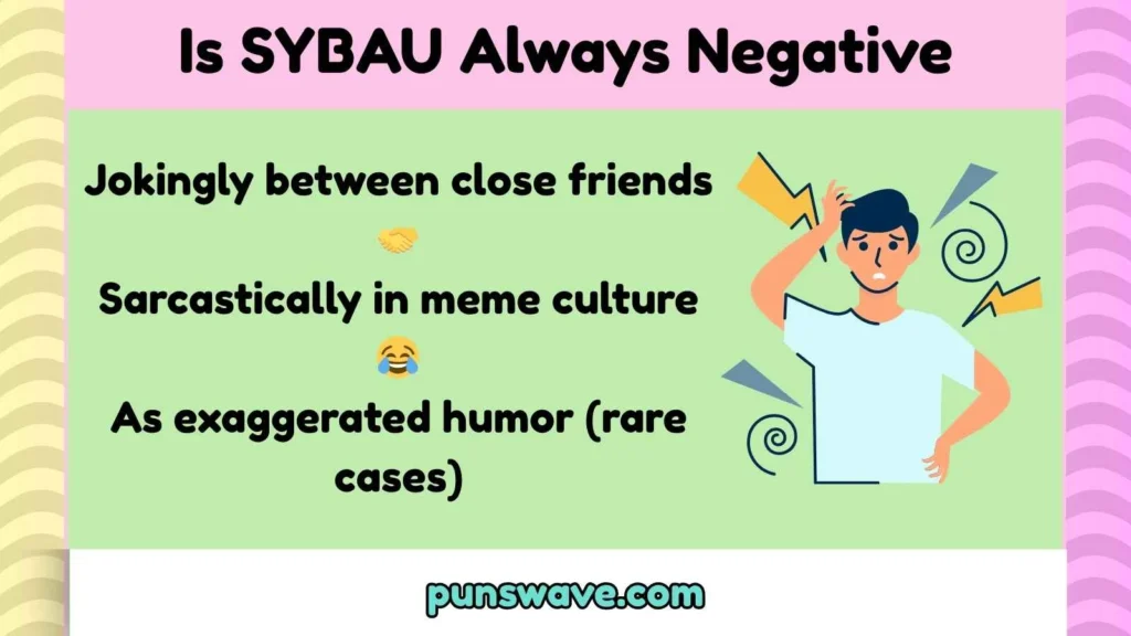 Is SYBAU Always Negative