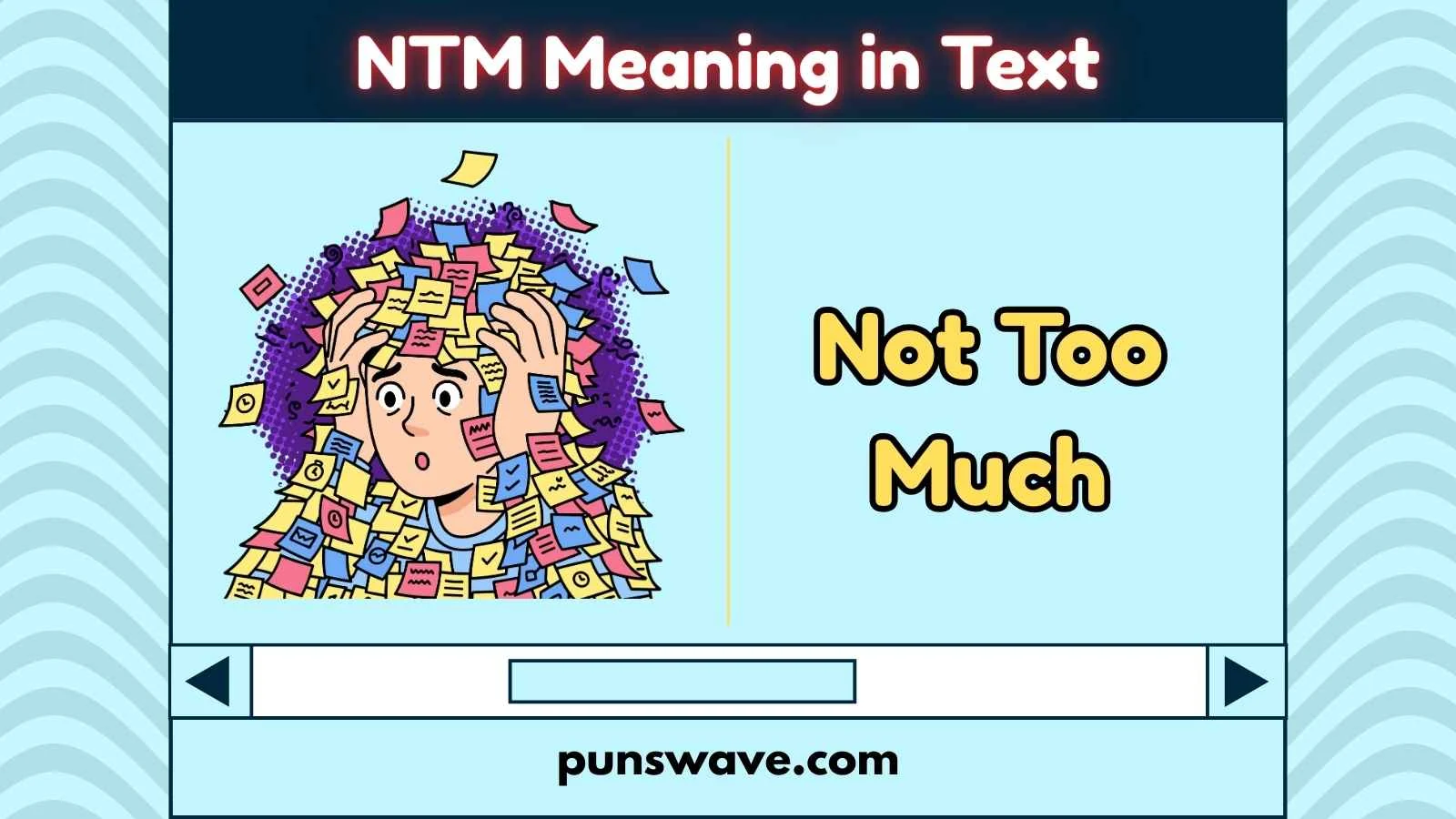 NTM Meaning in Text
