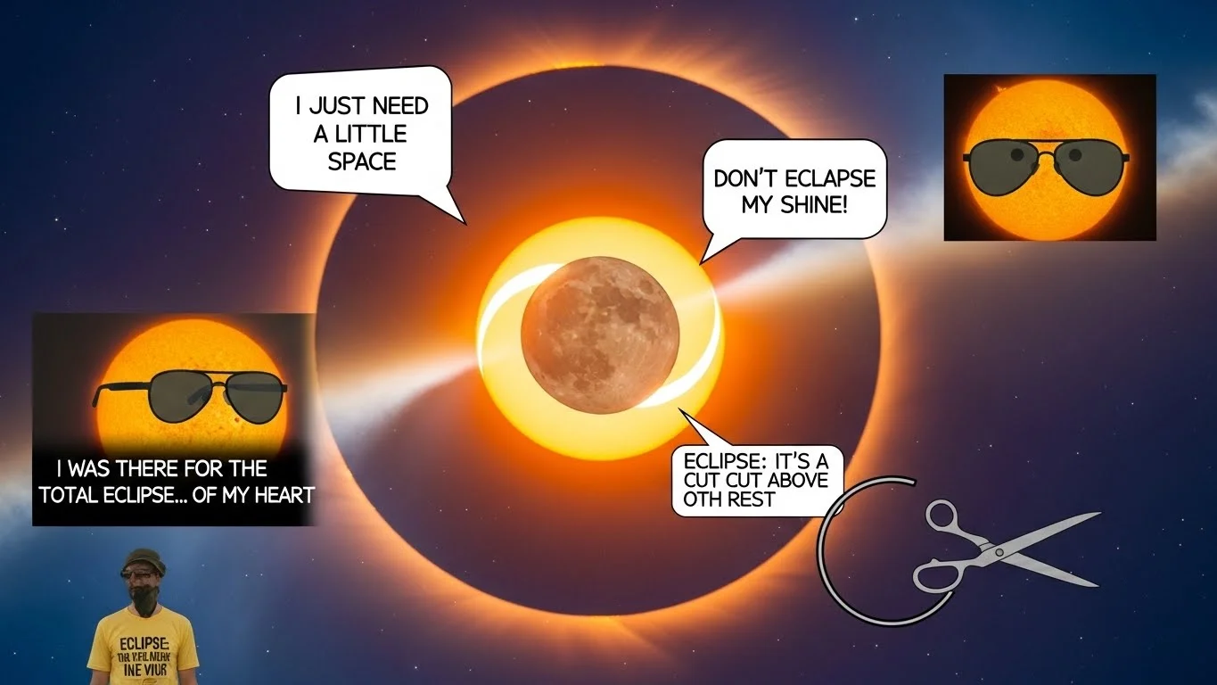 solar eclipse puns one liners