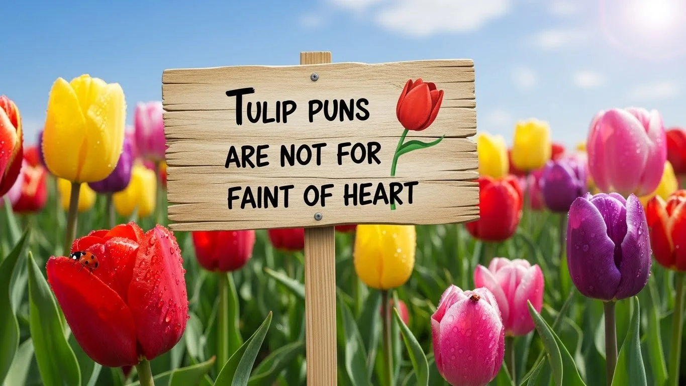 tulip puns captions