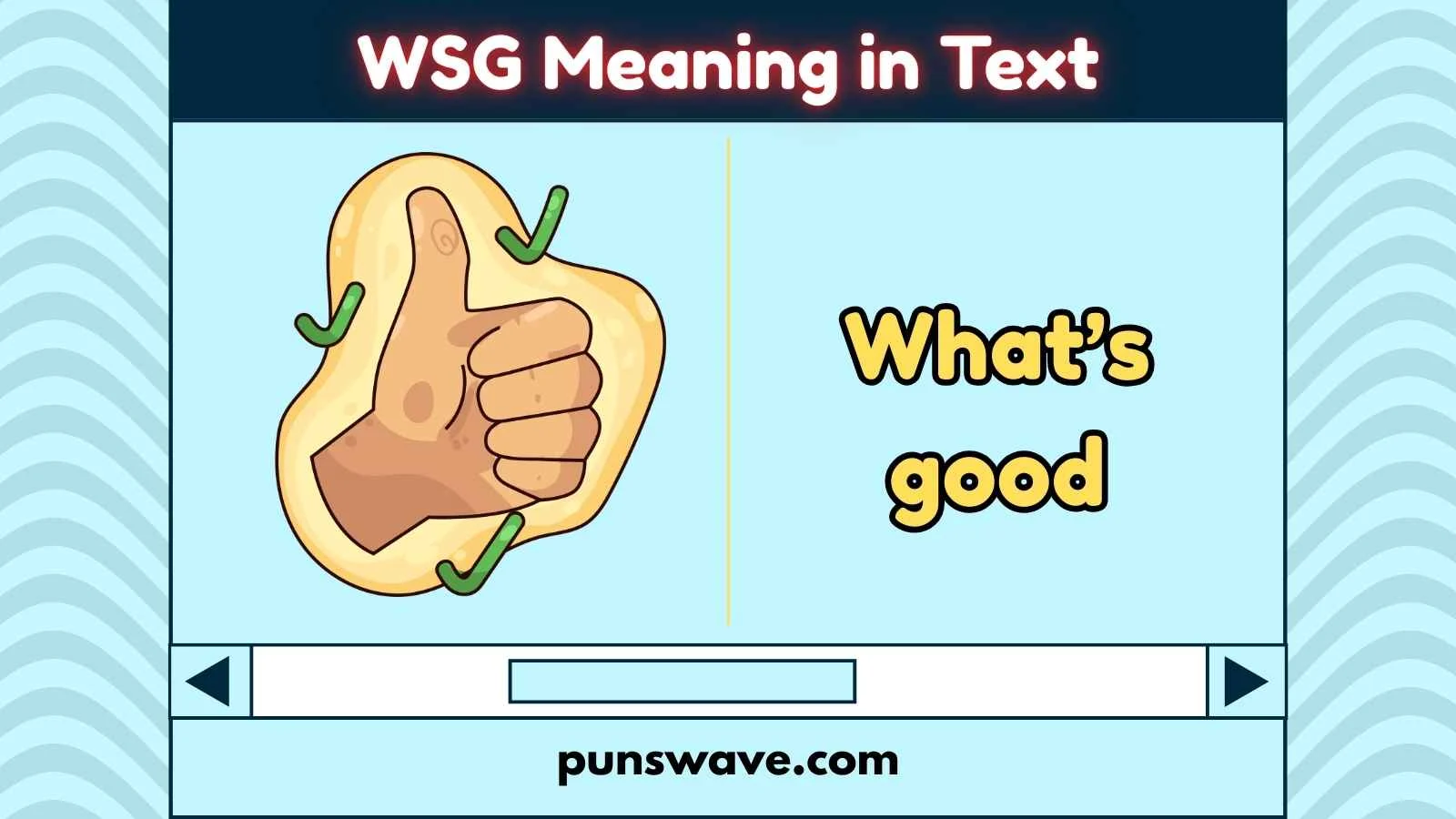 WSG Meaning in Text