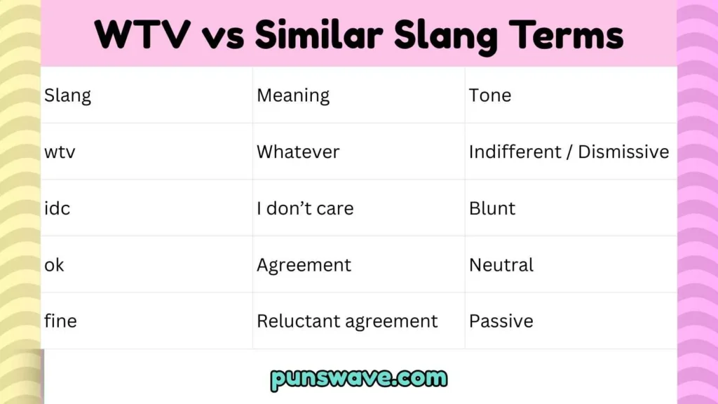 WTV vs Similar Slang Terms