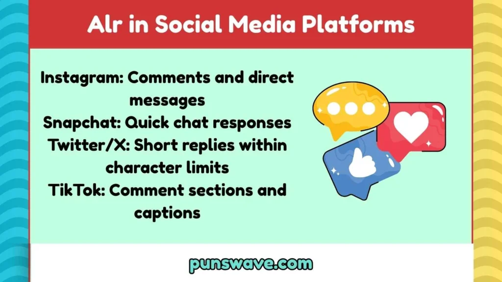 Alr in Social Media Platforms