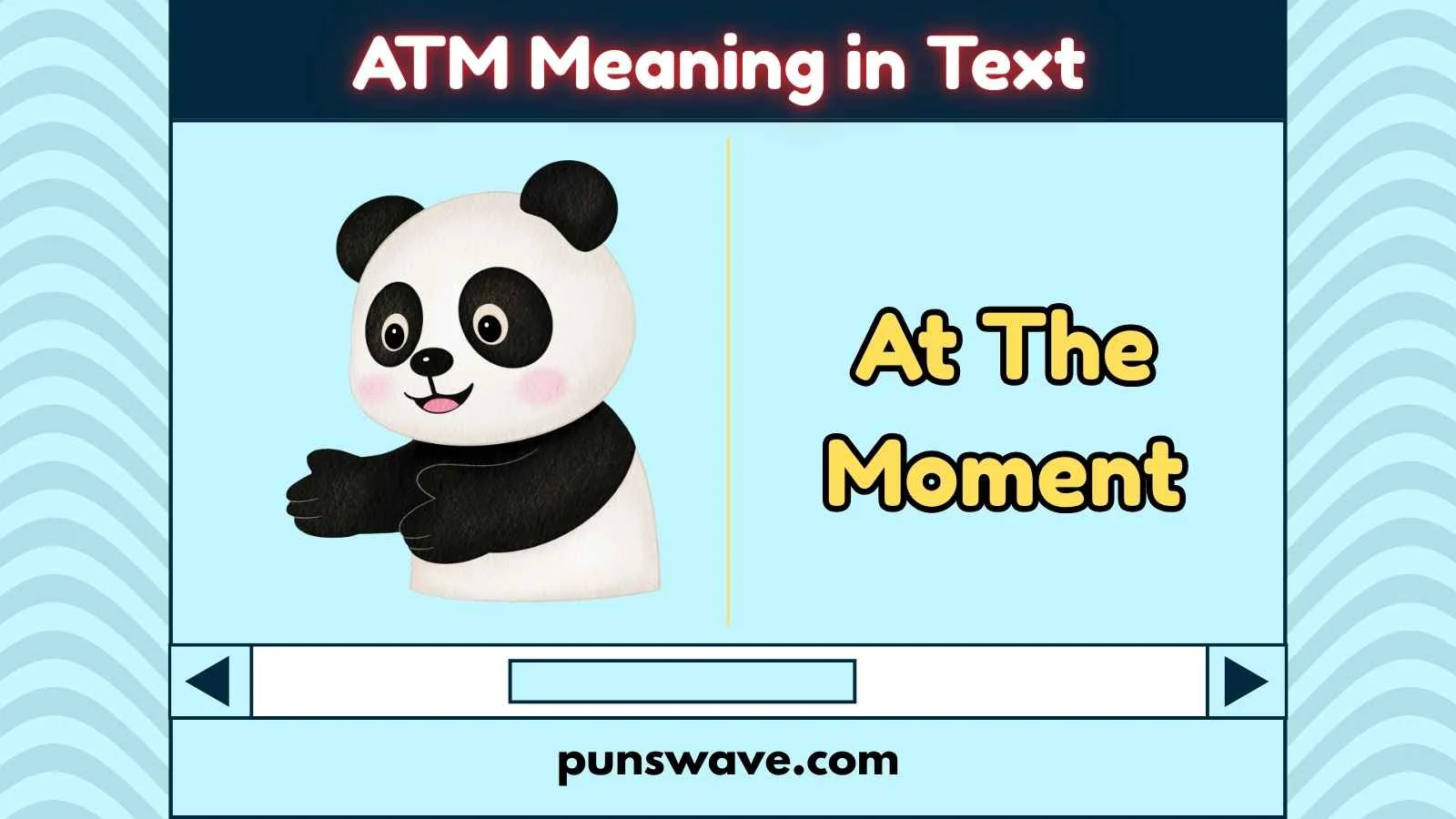 ATM Meaning in Text