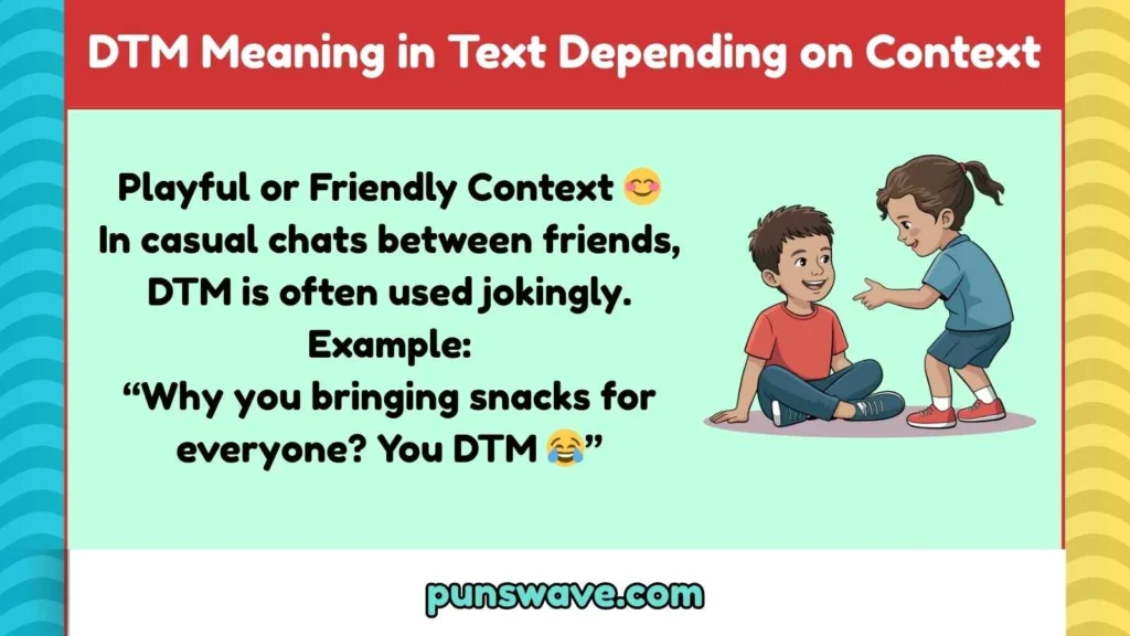 DTM Meaning in Text Depending on Context