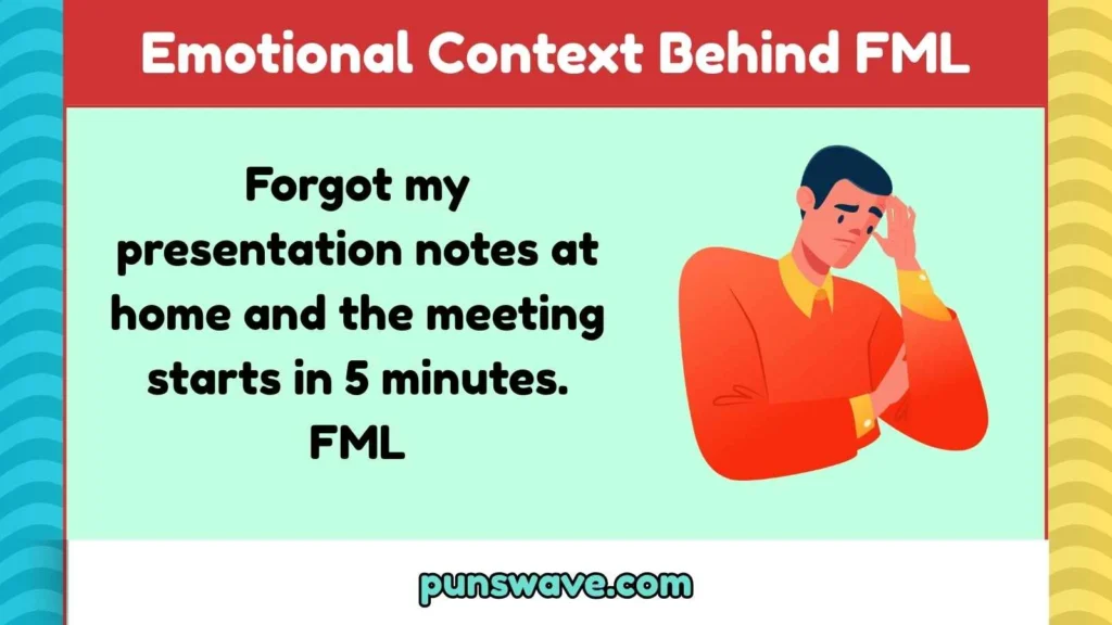 Emotional Context Behind FML
