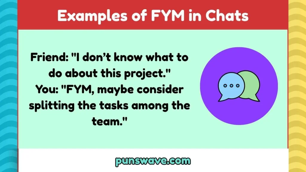 Examples of FYM in Chats