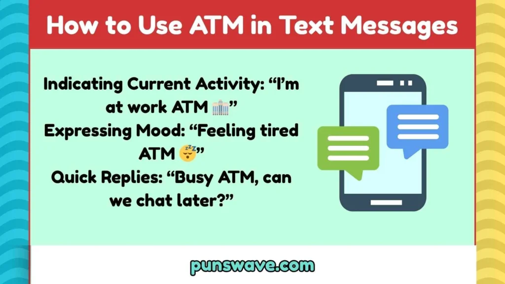 How to Use ATM in Text Messages