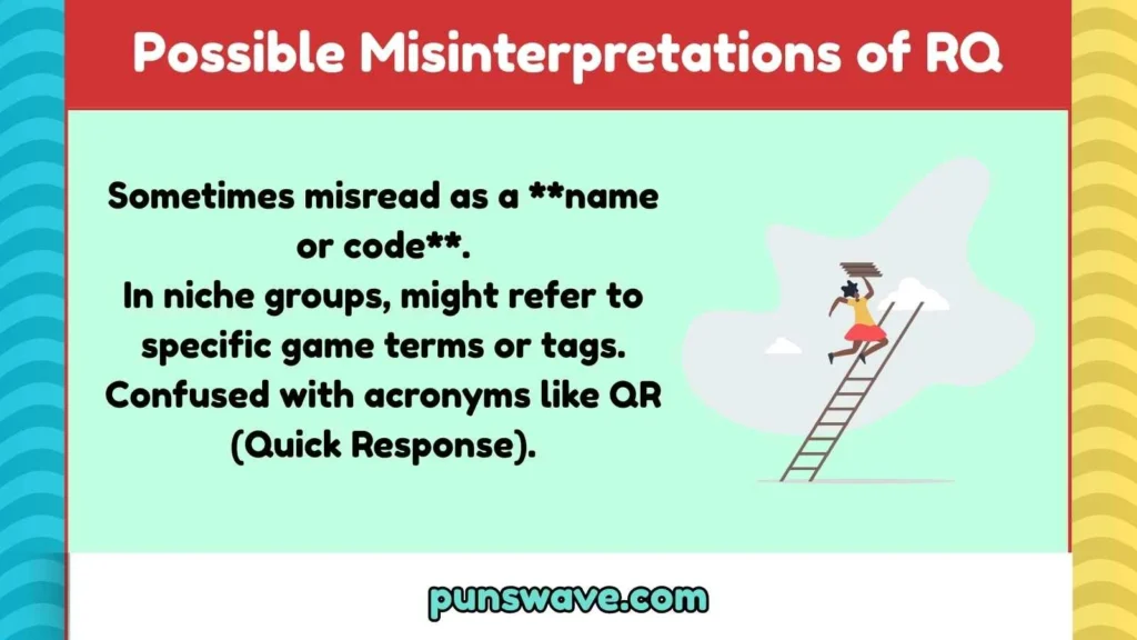 Possible Misinterpretations of RQ