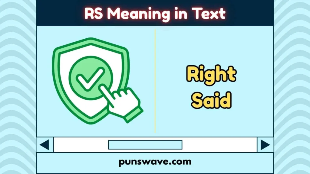 RS Meaning in Text