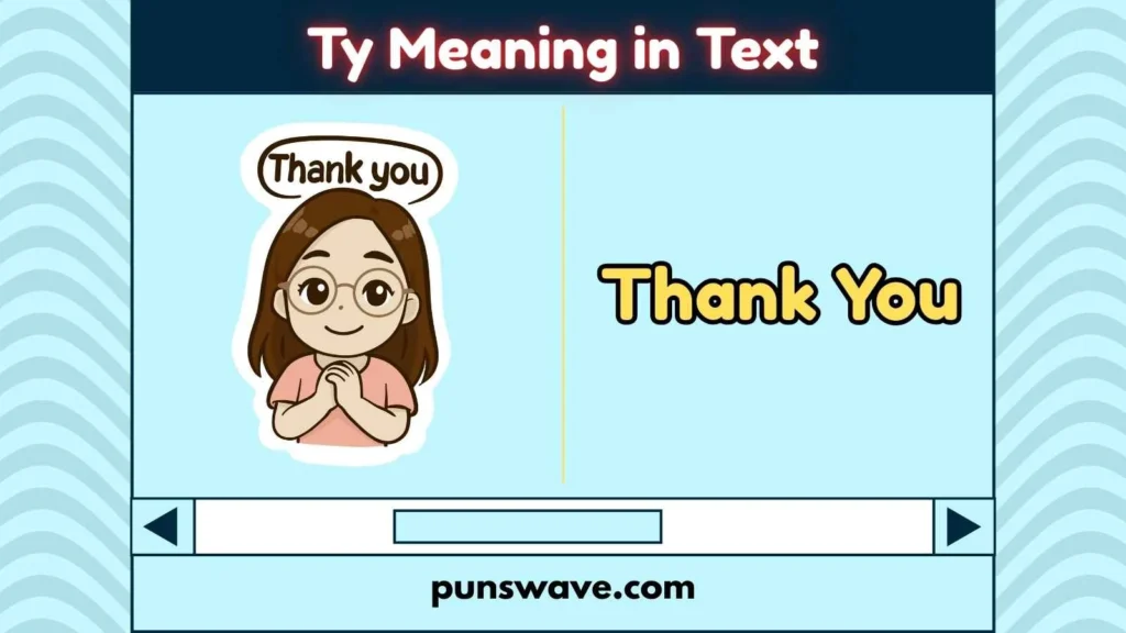 Ty Meaning in Text
