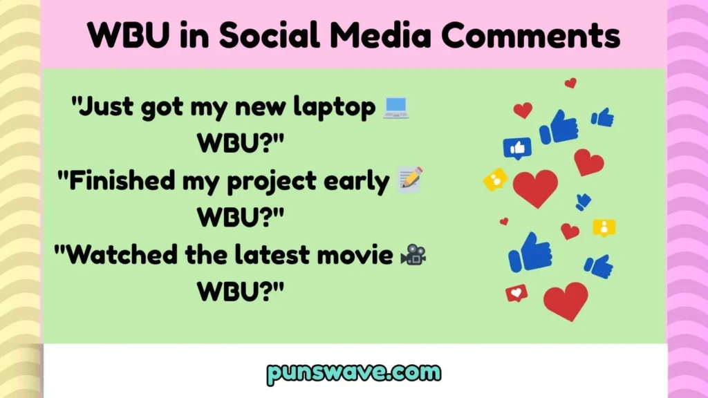 WBU in Social Media Comments